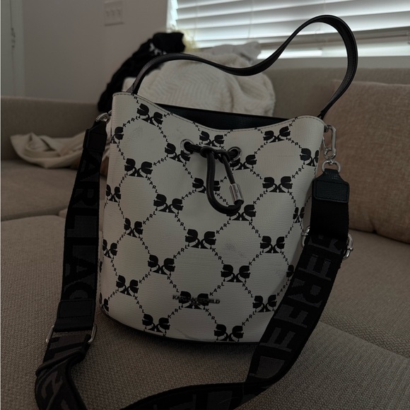 Karl Lagerfeld Handbags - Karl Lagerfeld Monochrome Shoulder Bag